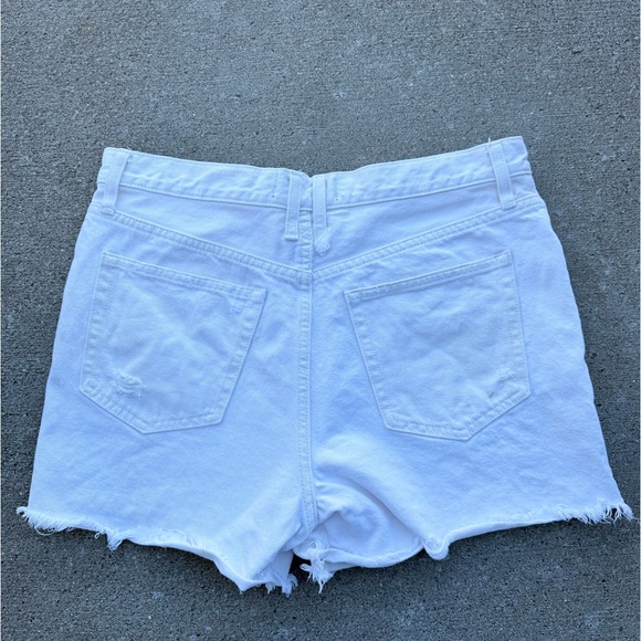 Free People We The Free White Distressed Shorts in White size 31 - Picture 4 of 6